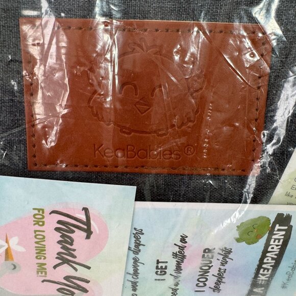 KeaBabies Original Diaper Bag Mystic Gray Large Capacity & Multi-Functional - Picture 4 of 11